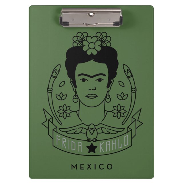 Frida Kahlo | Heldin Klemmbrett (Vorderseite)