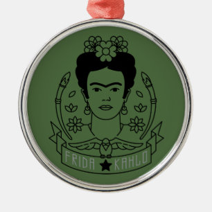 Frida Kahlo   Heroína Silbernes Ornament
