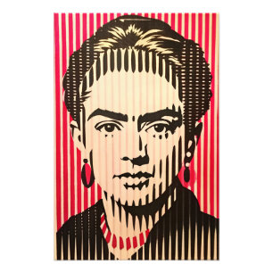 Frida Kahlo im BAUHAUS-Stil Fotodruck