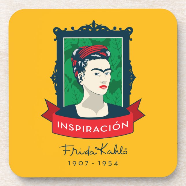 Frida Kahlo | Inspiración Getränkeuntersetzer (Vorderseite)