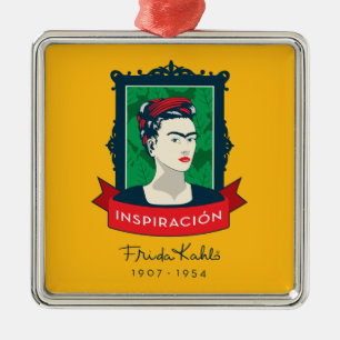 Frida Kahlo Inspiración Silbernes Ornament