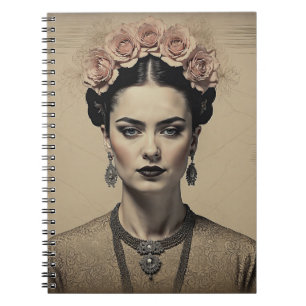 Frida Kahlo-inspiriert Vintag Notizblock