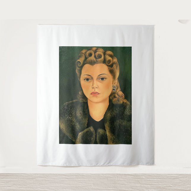 Frida Kahlo Kunst Wandteppich (Vorderseite)
