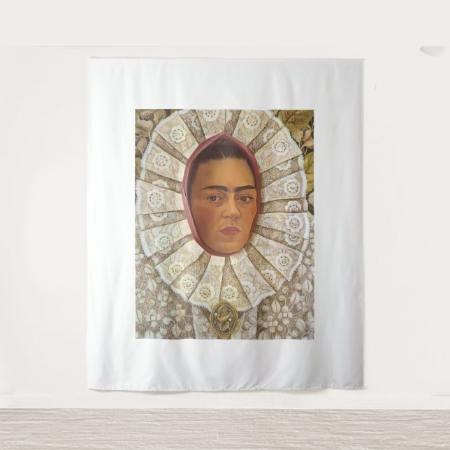 Frida Kahlo Kunst Wandteppich (Vorderseite)