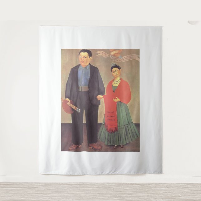 Frida Kahlo Kunst Wandteppich (Vorderseite)