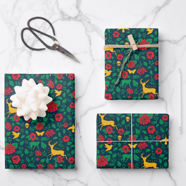 Frida Kahlo | Lebenssymbole Geschenkpapier Set (Vorderseite)