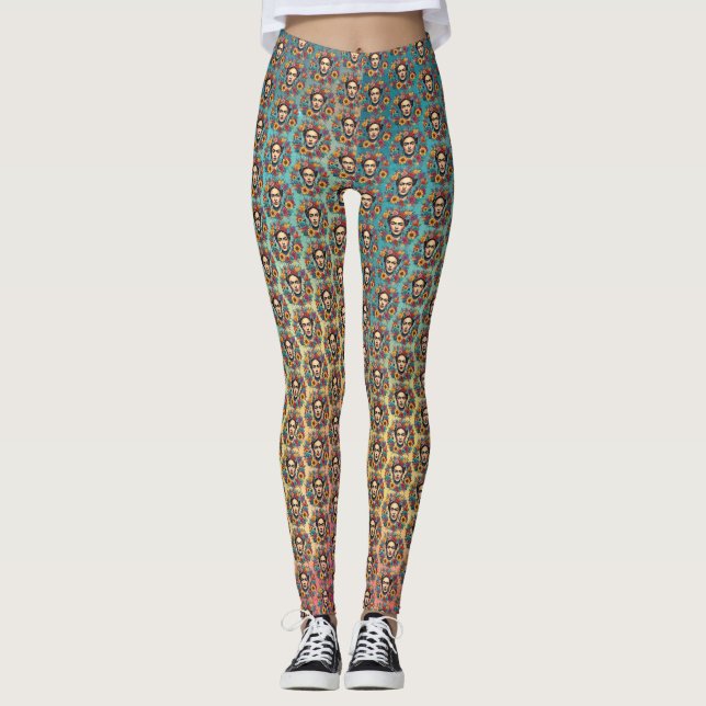 Frida Kahlo Leggings (Vorderseite)