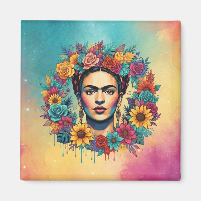 Frida Kahlo Magnet (Vorne)