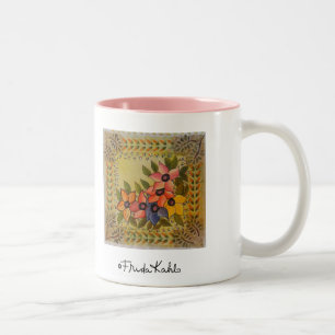 Frida Kahlo malte Flores Zweifarbige Tasse