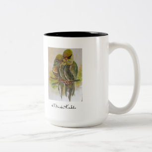 Frida Kahlo malte Vögel Zweifarbige Tasse