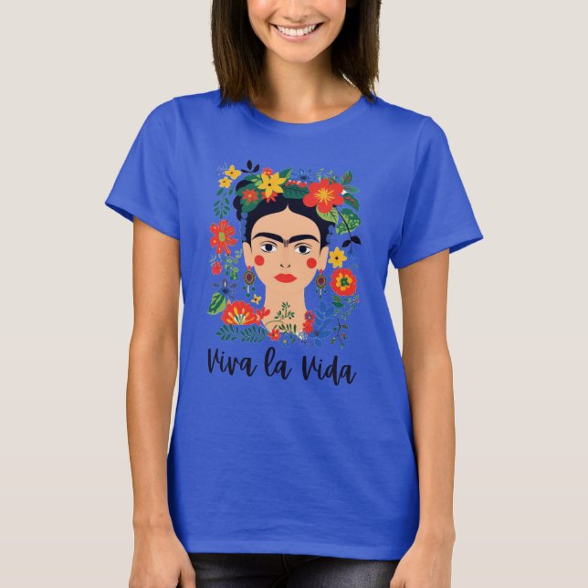 Frida Kahlo Mexican Artist Feminist LatinaX T-Shirt (Vorderseite)