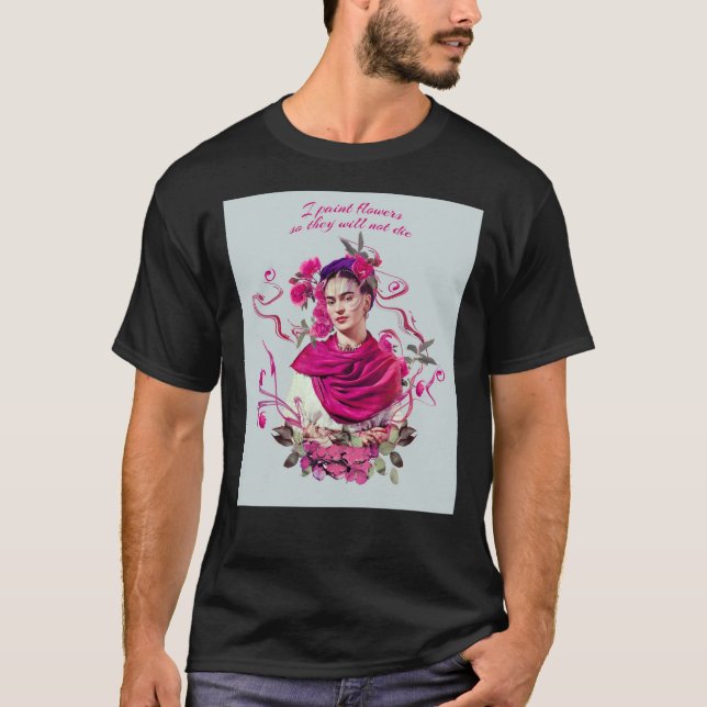 FRIDA KAHLO mexikanisches Feministenportrait Mou T-Shirt (Vorderseite)
