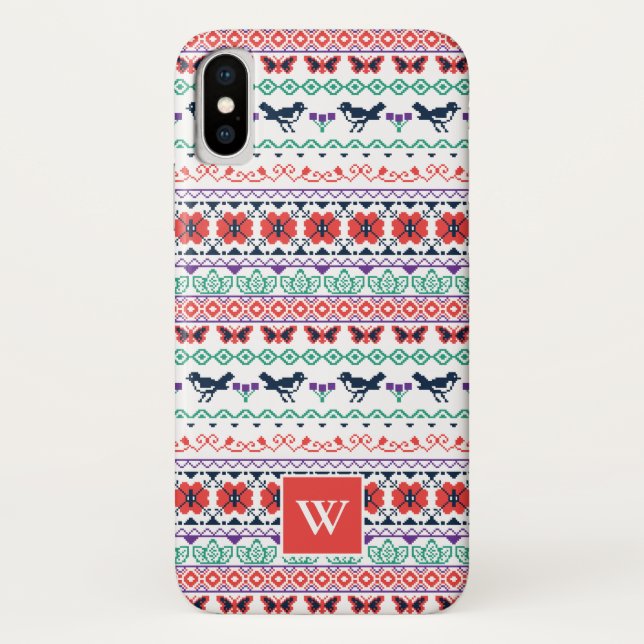 Frida Kahlo| Mexikanisches Muster Case-Mate iPhone Hülle (Rückseite)