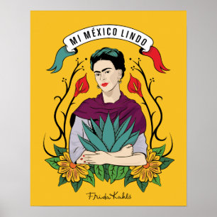 Frida Kahlo   Mi Mexico Lindo Poster