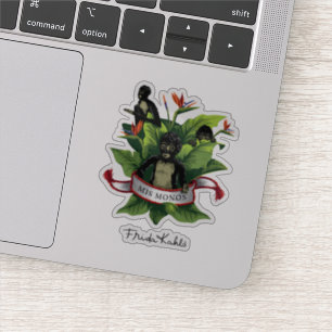 Frida Kahlo   Mis Monos Aufkleber