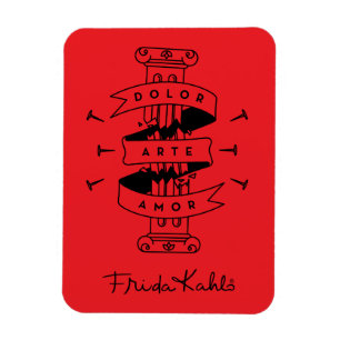 Frida Kahlo   Pain Art Liebe Magnet