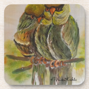 Frida Kahlo Painted Birds Getränkeuntersetzer