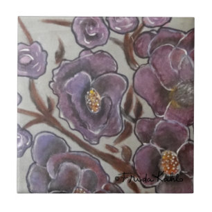 Frida Kahlo Painted Blume Fliese