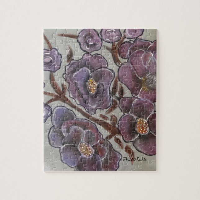 Frida Kahlo Painted Blume Puzzle (Vertikal)