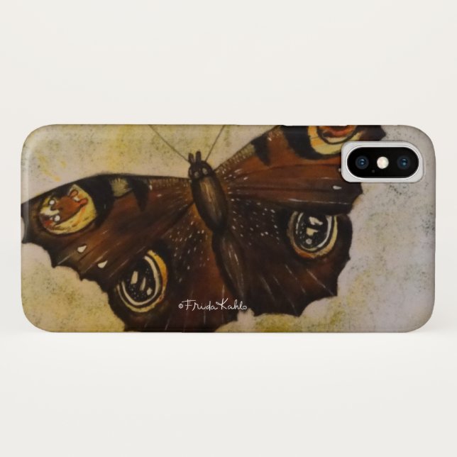 Frida Kahlo Painted Butterfly Case-Mate iPhone Hülle (Rückseite (Horizontal))