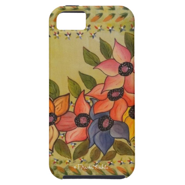 Frida Kahlo Painted Flores Case-Mate iPhone Hülle (Rückseite)