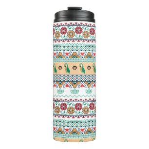 Frida Kahlo   Patrón de Colores Thermosbecher
