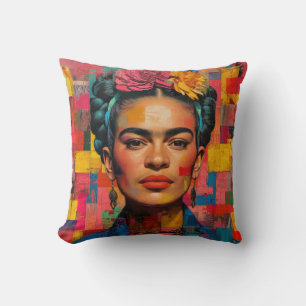 Frida Kahlo Pillow, Cushion, Frida Decor Kissen