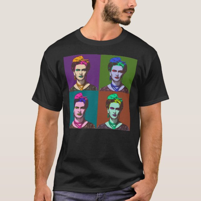 Frida Kahlo Pop Art Classic T - Shirt (Vorderseite)