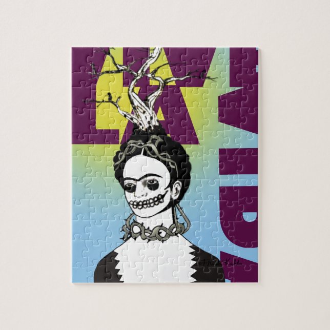 Frida Kahlo Pop Art Portrait Puzzle (Vertikal)