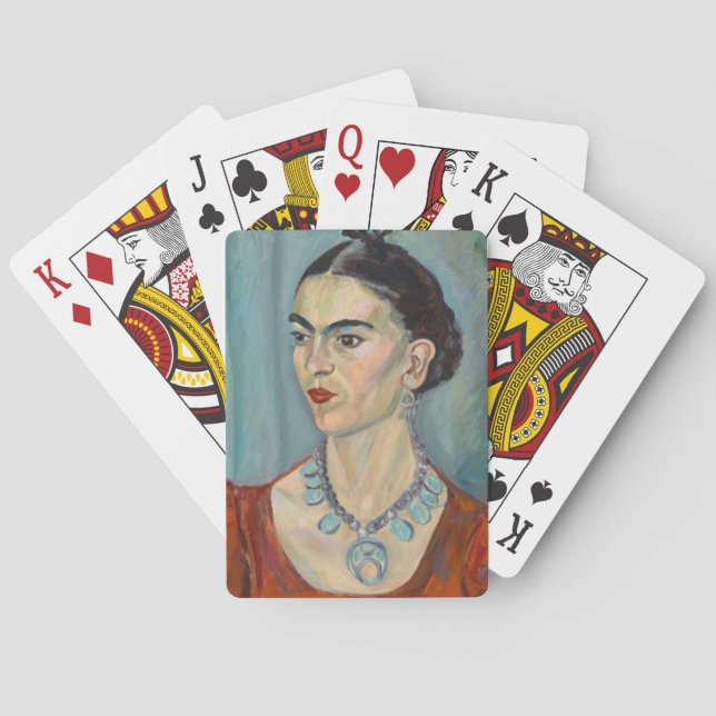 Frida Kahlo Portrait Spielkarten (Rückseite)
