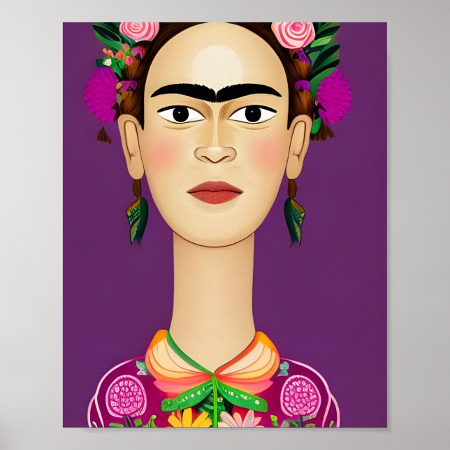 Frida Kahlo Poster, Wandkunst Poster (Vorne)