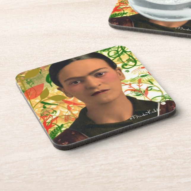 Frida Kahlo Reflejando Getränkeuntersetzer (Linke Seite)