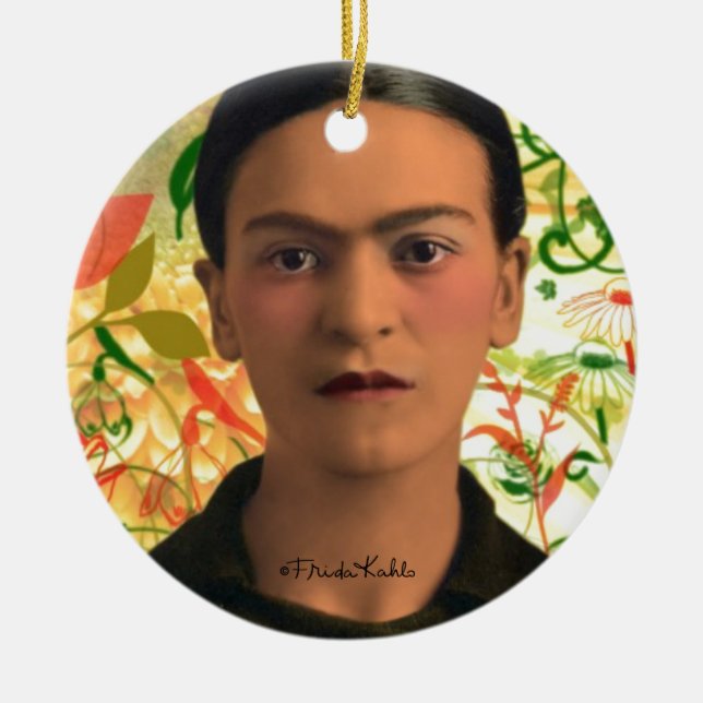 Frida Kahlo Reflejando Keramikornament (Vorne)