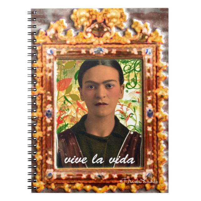 Frida Kahlo Reflejando Notizblock (Vorderseite)