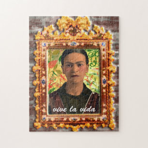 Frida Kahlo Reflejando Puzzle