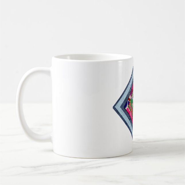 Frida Kahlo Retro Denim Diamond Kaffeetasse (Links)