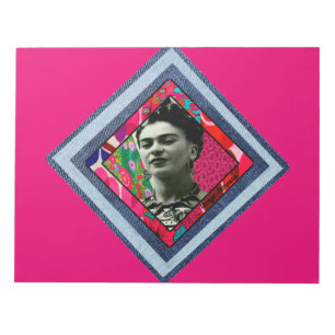 Frida Kahlo Retro Denim Diamond Notizblock