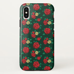 Frida Kahlo   Rotes und GoldRosen-Muster Case-Mate iPhone Hülle