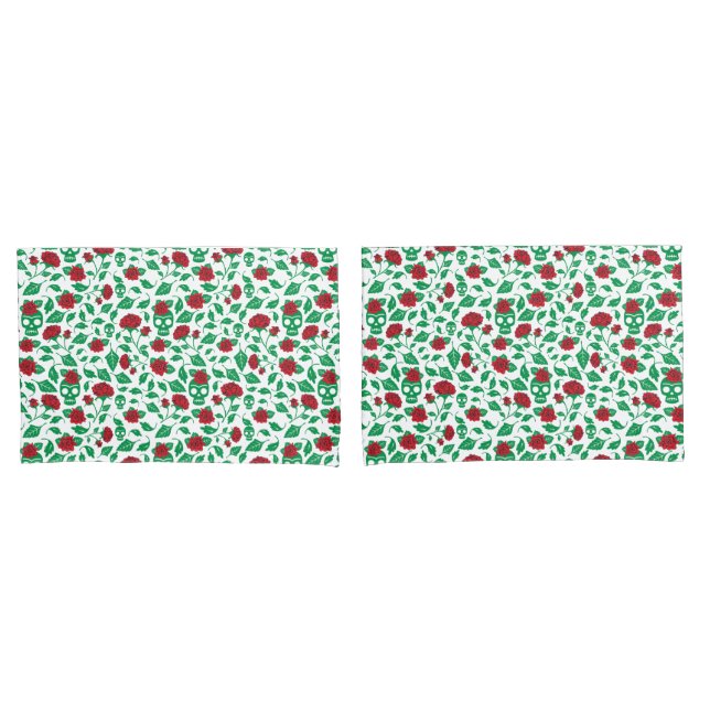 Frida Kahlo | Schädel u. Rosen Kissenbezug (Vorderseite-Set)