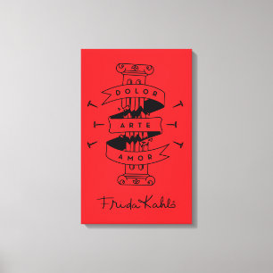 Frida Kahlo   Schmerz-Kunst-Liebe Leinwanddruck