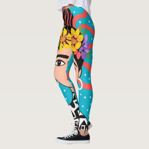 Frida Kahlo Seitenansicht Legging - Künstlerisches Leggings