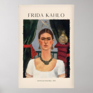 Frida Kahlo Selbstporträt Die Zeit Fliegt929 Vinta Poster