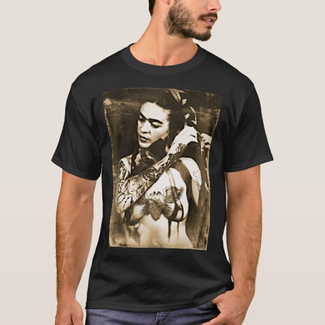 Frida Kahlo Tattoo Classic T - Shirt (Vorderseite)