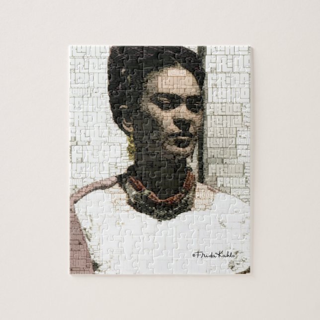 Frida Kahlo Textile Portrait Puzzle (Vertikal)