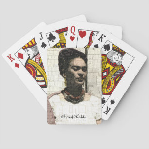 Frida Kahlo Textile Portrait Spielkarten