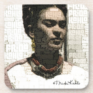 Frida Kahlo-Textilporträt Untersetzer