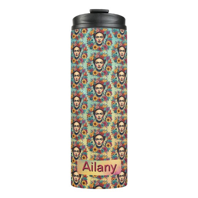 Frida Kahlo Thermosbecher (Vorderseite)