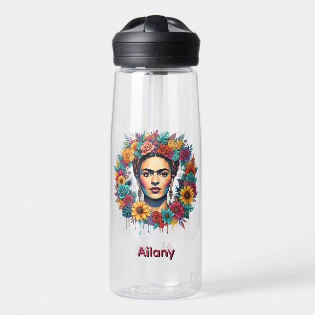 Frida Kahlo Trinkflasche (Vorne)