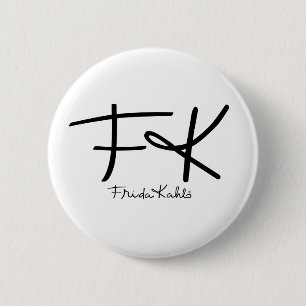 Frida Kahlo Vintage Floral Button