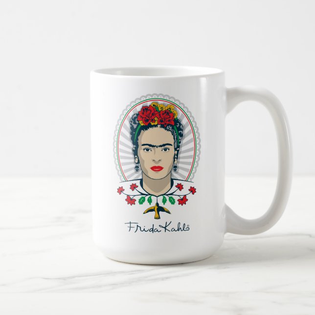 Frida Kahlo | Vintages Blumen Kaffeetasse (Rechts)